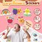 300pc Large Scratch and Sniff Scented Stickers for Kids – 2.5" Bulk Smelly Reward Stickers for Teachers Classroom Supplies – Funny Fruit & Food Scented Motivational Stickers for Students, Grading, & Kids Gifts